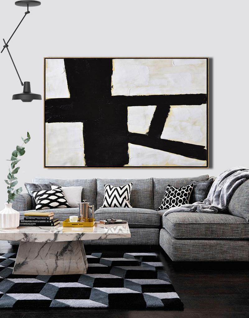 Horizontal Palette Knife Minimalist Art #C8Z - Click Image to Close